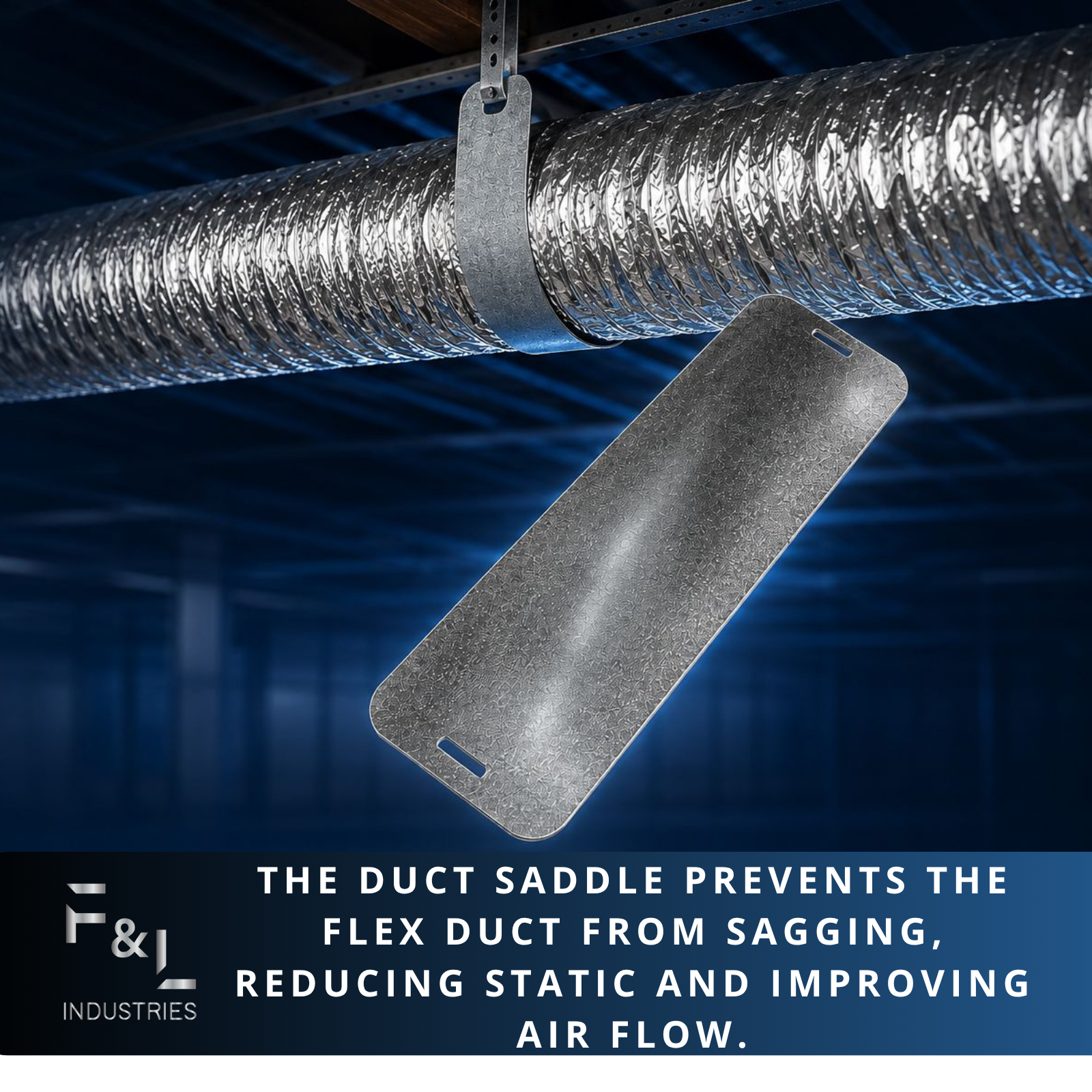 Flex Duct Saddle Support