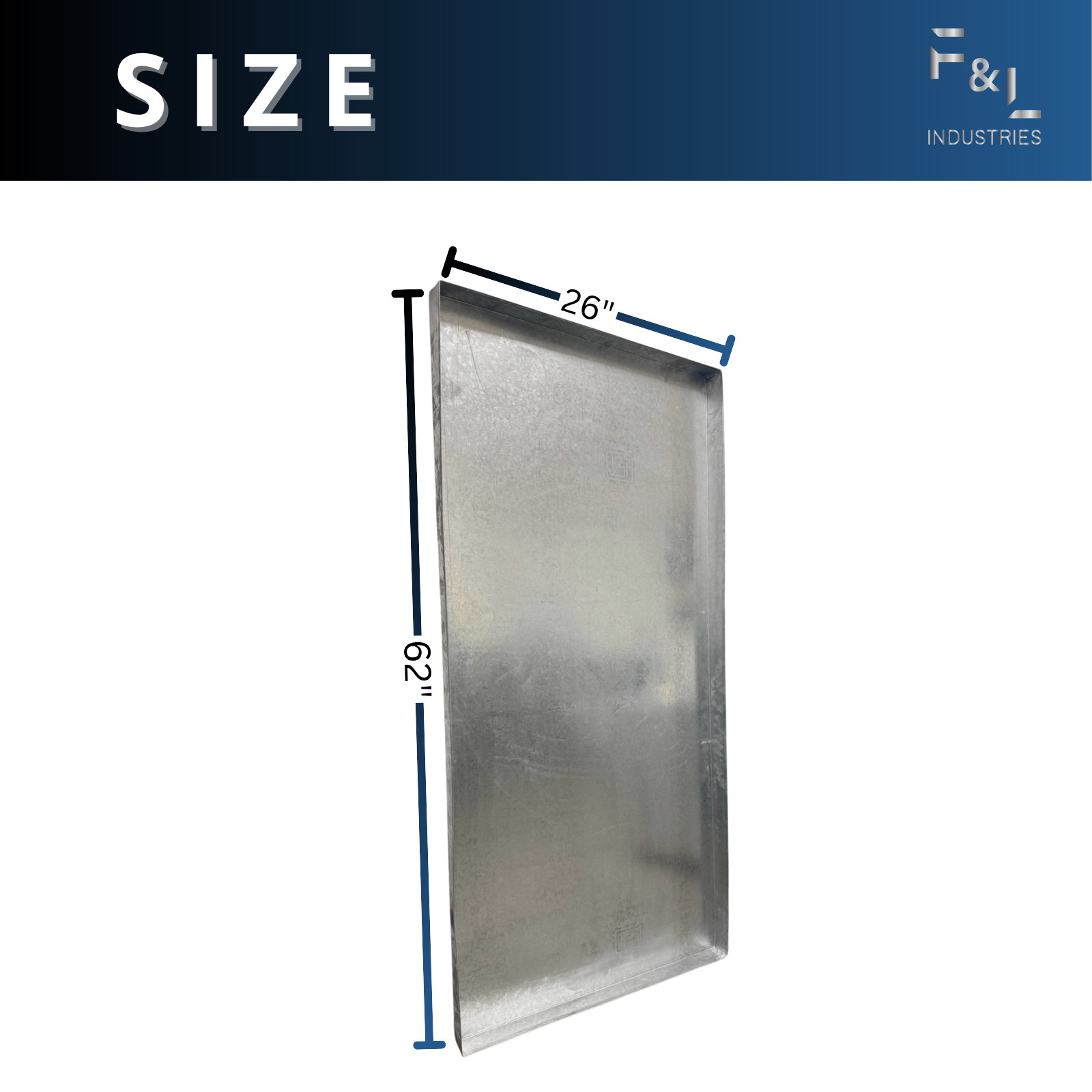 Galvanized Drain Pan — With Hole