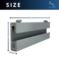F&L Aluminum 6" I-Beam Connector | Miami-Dade & Florida Building Code Approved | Heavy-Duty HVAC Support Bracket | Includes (1) Connector & (2) Hex Bolts