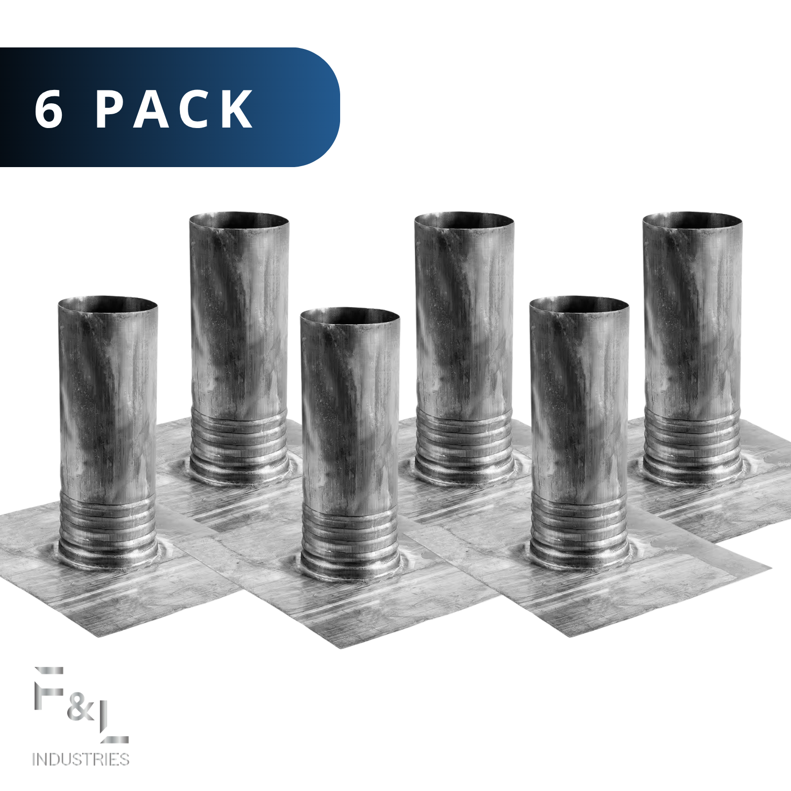 F&L 2.5" Lead Flashing Boot for Roof Pipe Penetrations – Flexible Weatherproof Seal for Pipes – Leak-Proof Lead Roof Flashing for Waterproofing Roof Openings