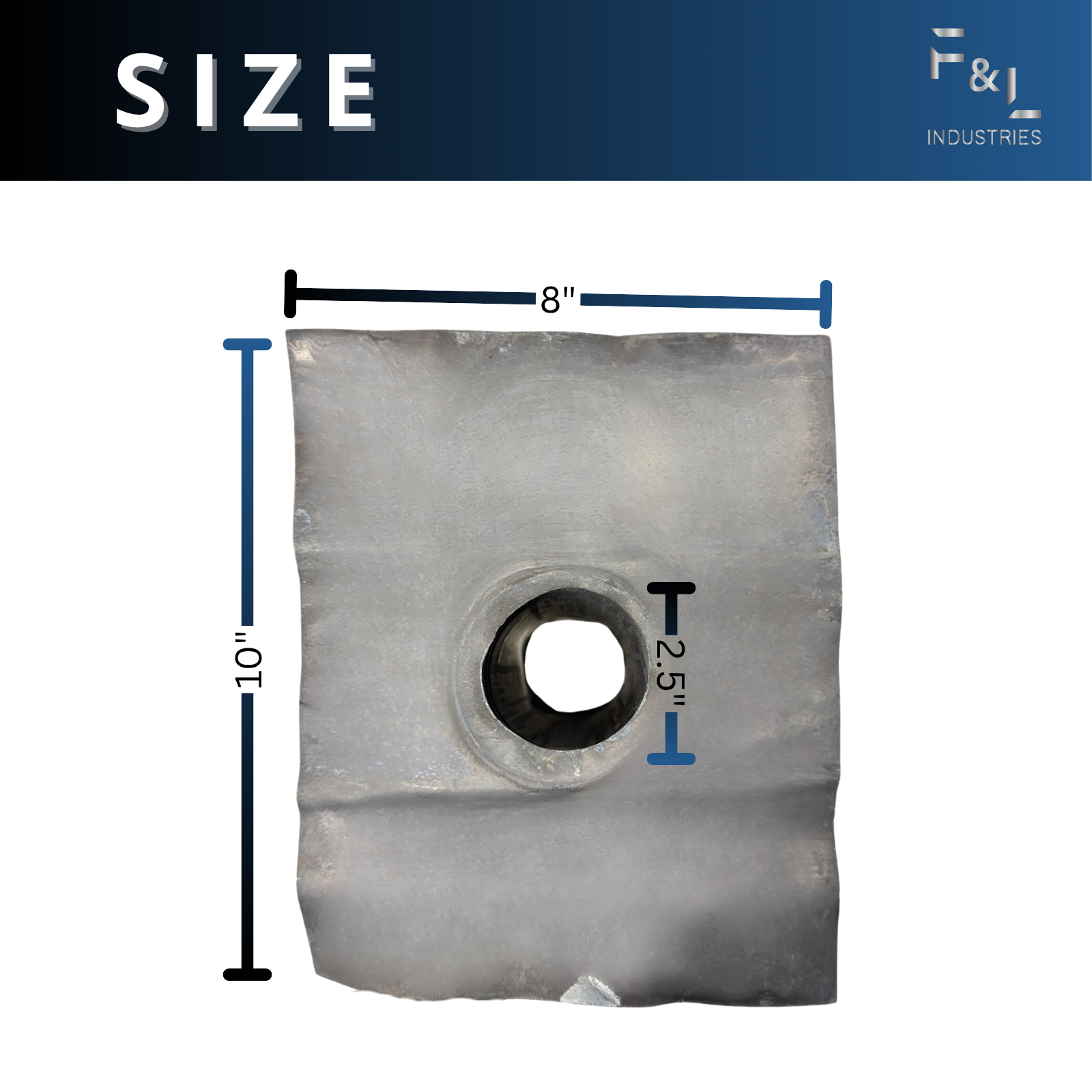 F&L 2.5" Lead Flashing Boot for Roof Pipe Penetrations – Flexible Weatherproof Seal for Pipes – Leak-Proof Lead Roof Flashing for Waterproofing Roof Openings