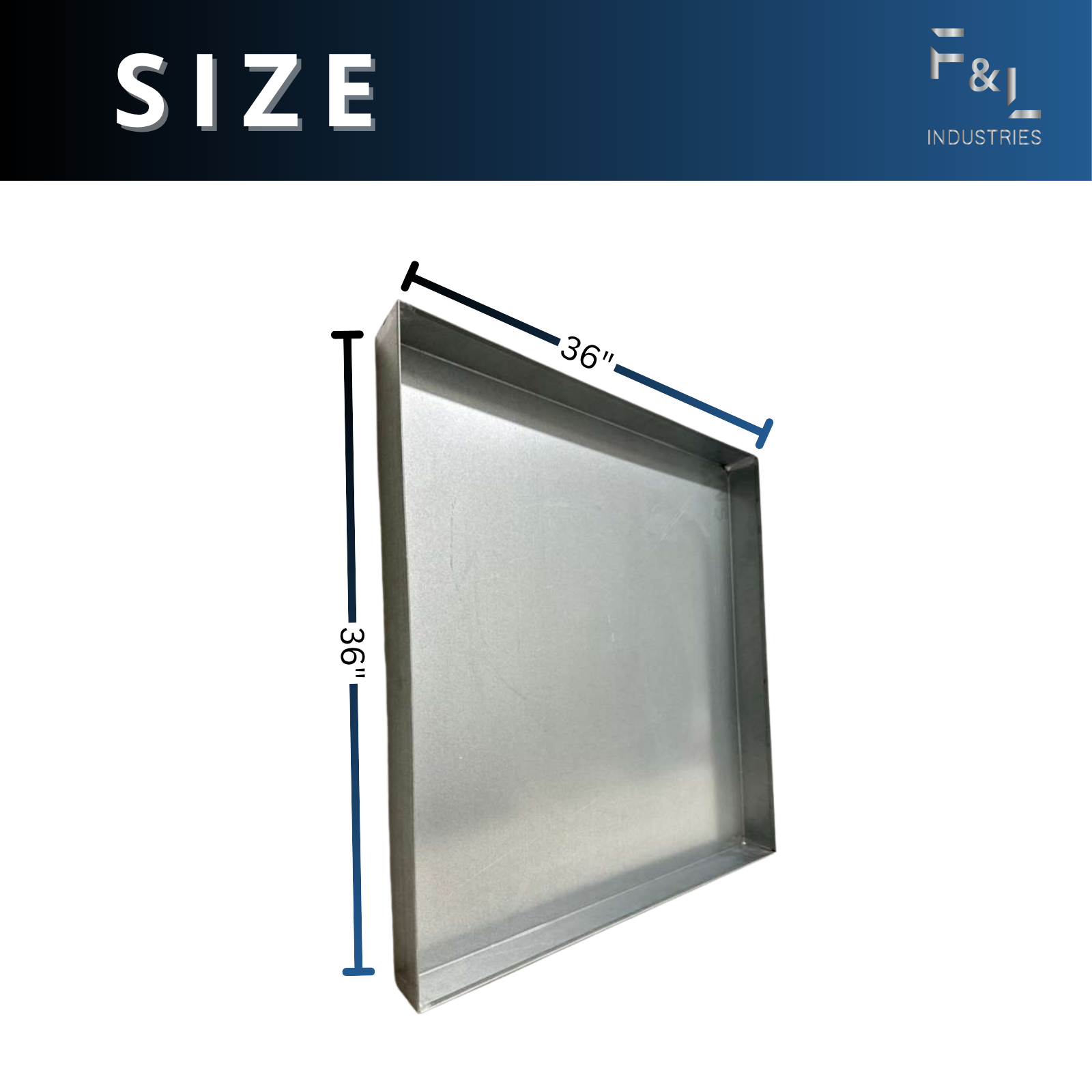 Galvanized Drain Pan — With Hole