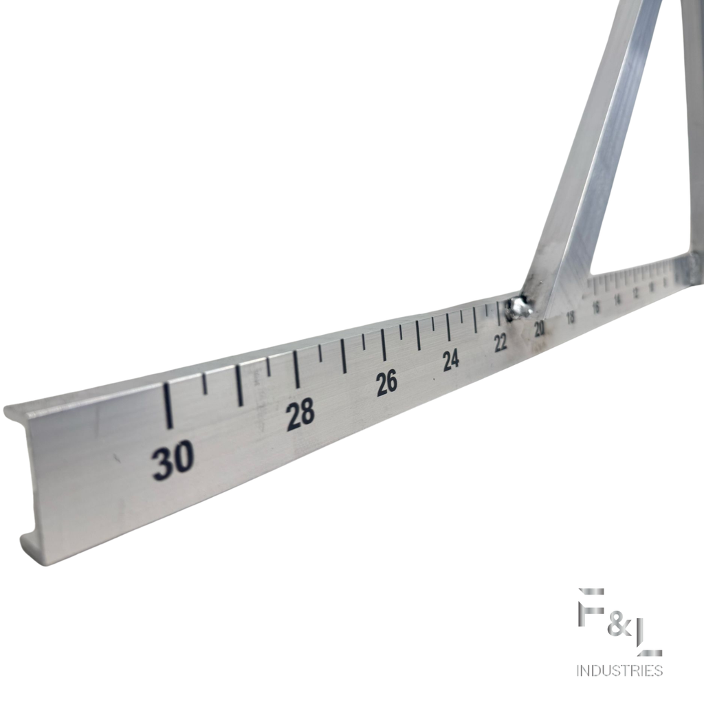 F&L Heavy-Duty Aluminum Square Duct Tool – Precision 90° Angle Cutting Guide for HVAC & Sheet Metal – Durable, Corrosion-Resistant & Perfect for Straight Cuts