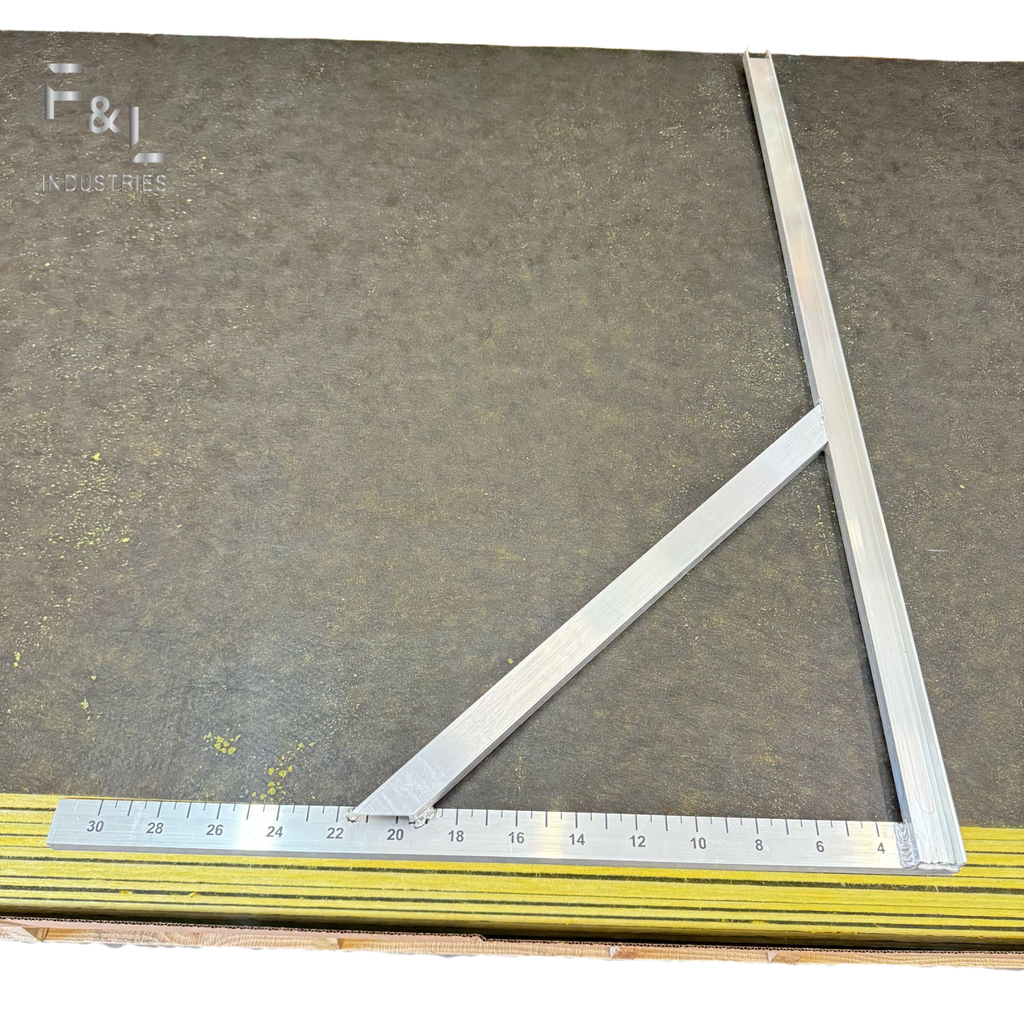 F&L Heavy-Duty Aluminum Square Duct Tool – Precision 90° Angle Cutting Guide for HVAC & Sheet Metal – Durable, Corrosion-Resistant & Perfect for Straight Cuts
