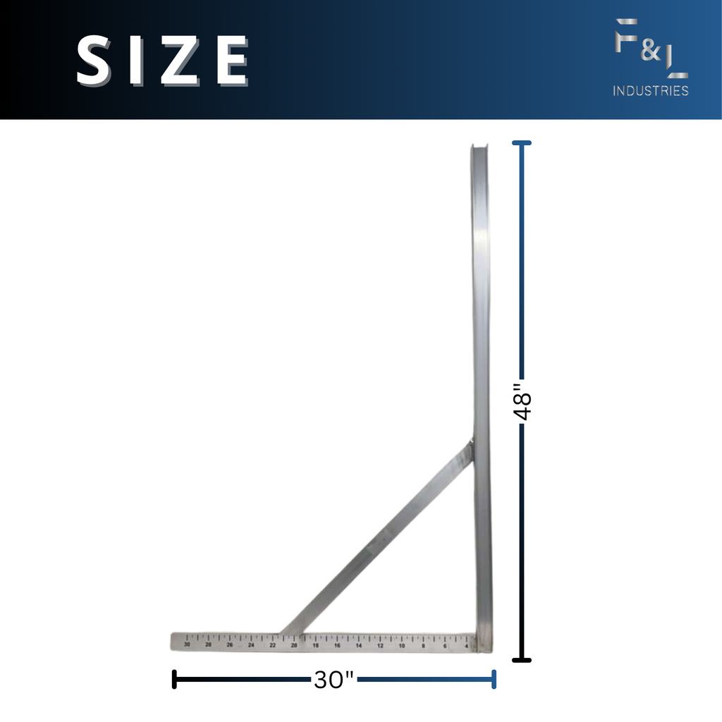 F&L Heavy-Duty Aluminum Square Duct Tool – Precision 90° Angle Cutting Guide for HVAC & Sheet Metal – Durable, Corrosion-Resistant & Perfect for Straight Cuts