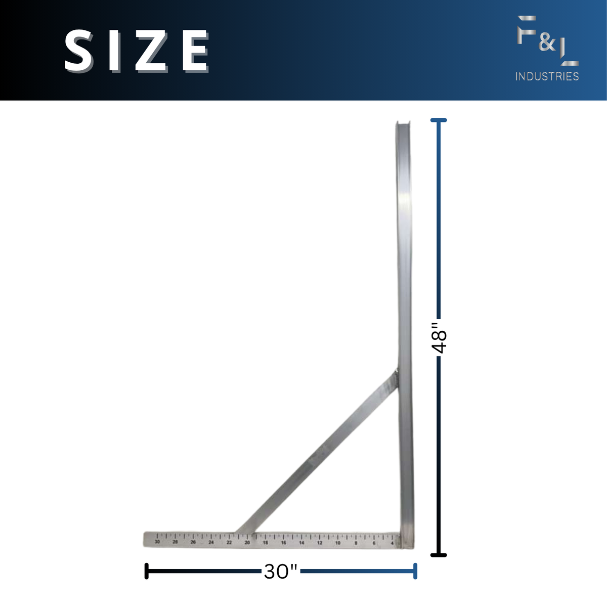 F&L Heavy-Duty Aluminum Square Duct Tool – Precision 90° Angle Cutting Guide for HVAC & Sheet Metal – Durable, Corrosion-Resistant & Perfect for Straight Cuts