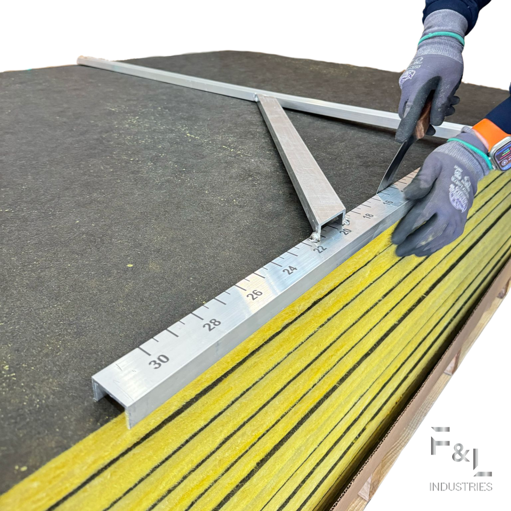 F&L Heavy-Duty Aluminum Square Duct Tool – Precision 90° Angle Cutting Guide for HVAC & Sheet Metal – Durable, Corrosion-Resistant & Perfect for Straight Cuts