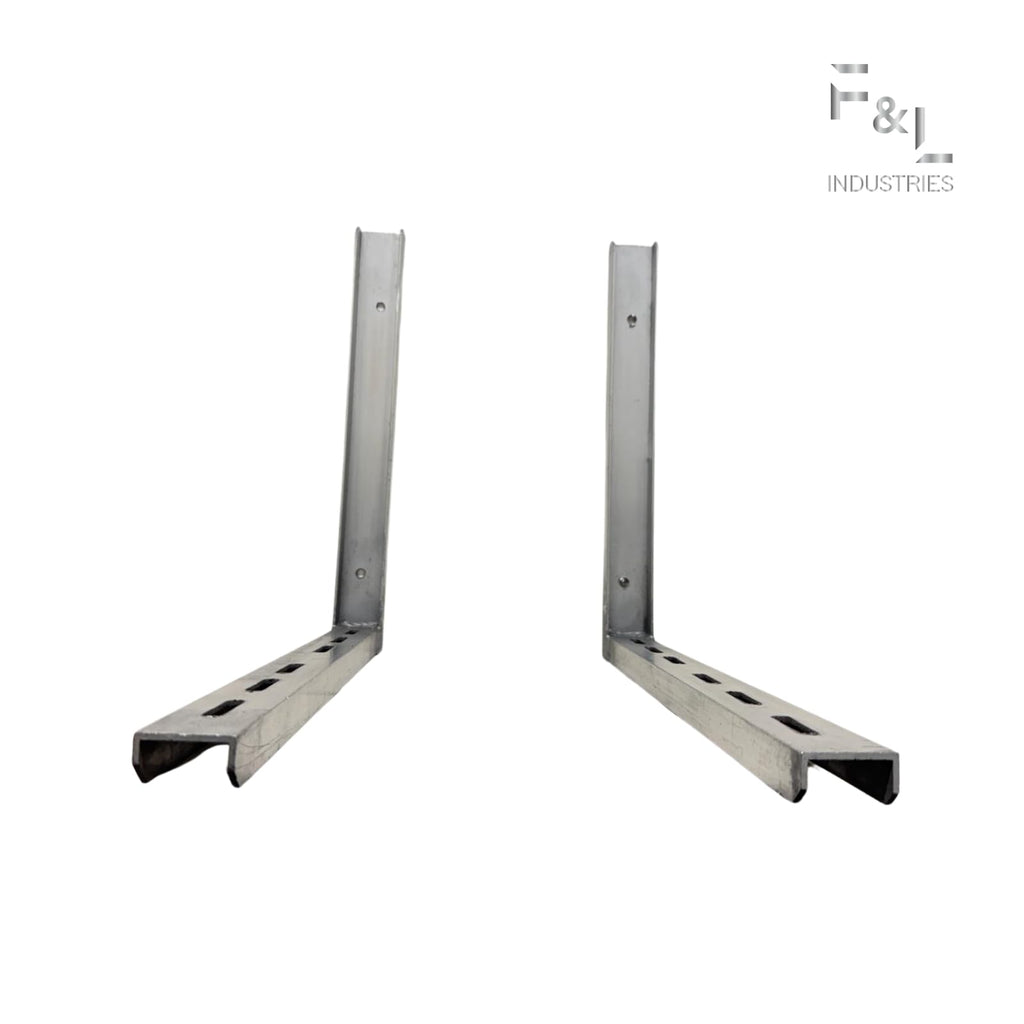 F&L Mini Split Wall Mount Bracket—Rust-Resistant Aluminum AC Support for Ductless Heat Pump Systems