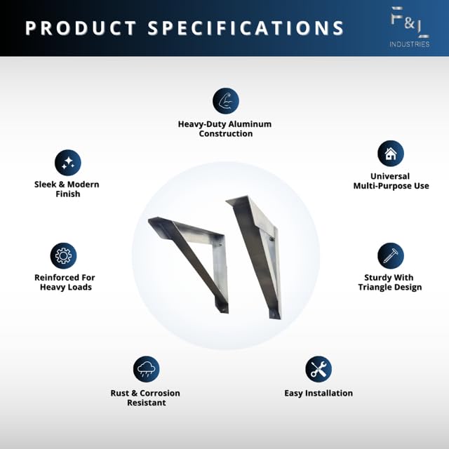 Aluminum Wall Brackets — Heavy-Duty