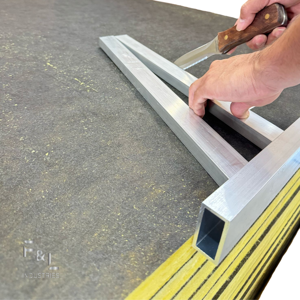 F&L Heavy-Duty Aluminum Square Duct Angle Cutting Guide – Precision 15° & 22.5° Tool for HVAC Ductwork, Sheet Metal & Duct Board – Corrosion-Resistant, Durable, Easy-to-Use Airflow Control Accessory