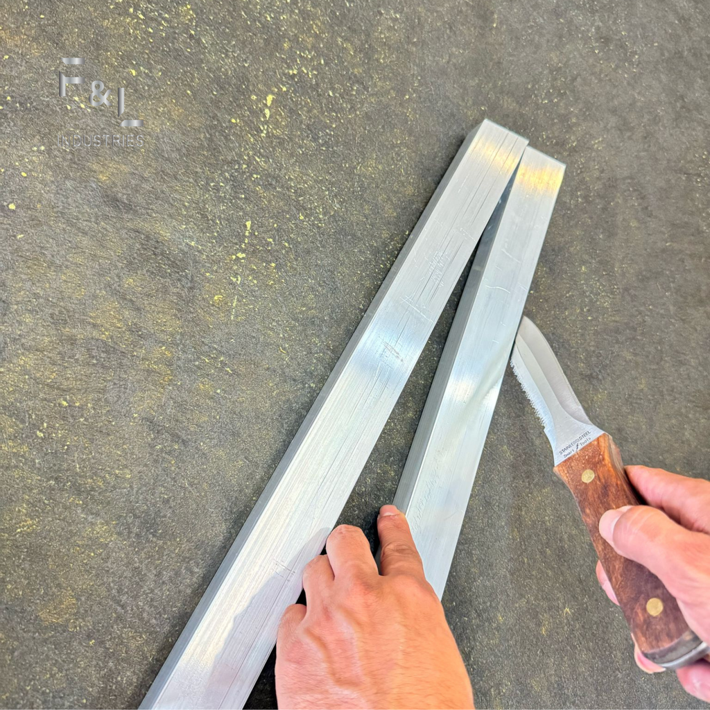 F&L Heavy-Duty Aluminum Square Duct Angle Cutting Guide – Precision 15° & 22.5° Tool for HVAC Ductwork, Sheet Metal & Duct Board – Corrosion-Resistant, Durable, Easy-to-Use Airflow Control Accessory