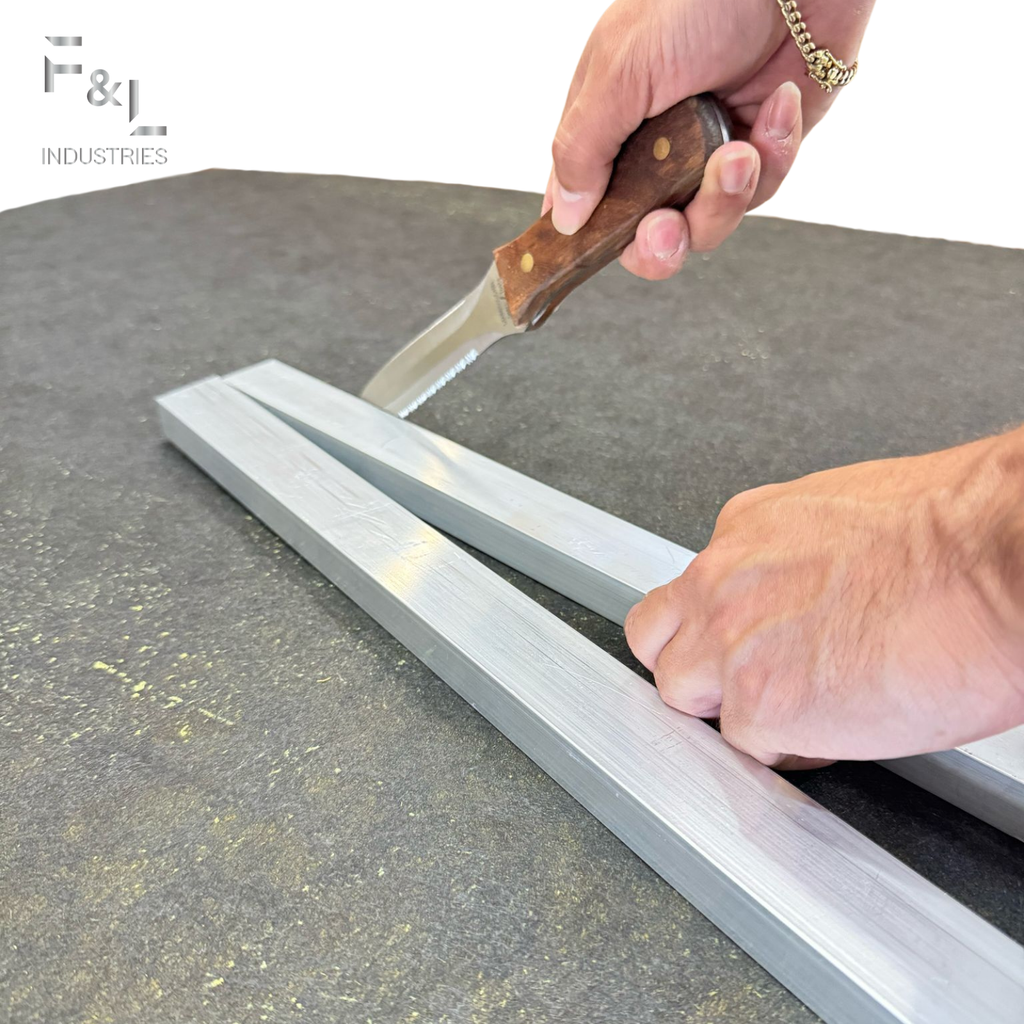 F&L Heavy-Duty Aluminum Square Duct Angle Cutting Guide – Precision 15° & 22.5° Tool for HVAC Ductwork, Sheet Metal & Duct Board – Corrosion-Resistant, Durable, Easy-to-Use Airflow Control Accessory
