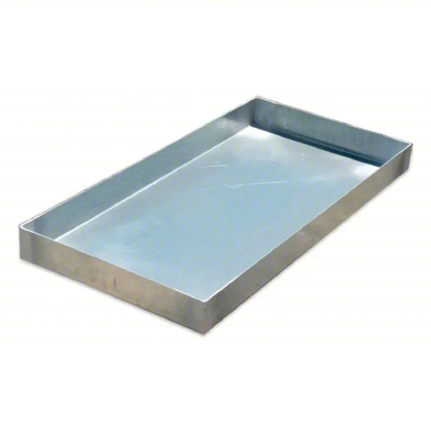 Heavy-Duty Galvanized Steel Drain Pan – Premium, Rust-Resistant HVAC Condensate Pan – Leak-Proof for Maximum Protection – Without Hole Options (22" x 22" x 2")