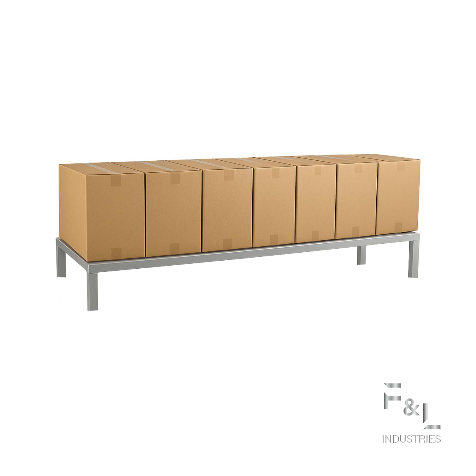 F&L Heavy-Duty Aluminum Dunnage Rack – 1850 lb Capacity, All-Welded Aluminum Storage Platform Designed for Warehouses, Restaurants, Retail Backrooms, and Industrial Use