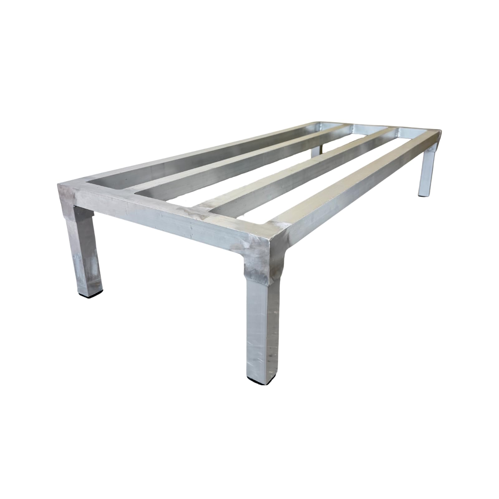 F&L Heavy-Duty Aluminum Dunnage Rack – 1850 lb Capacity, All-Welded Storage Platform for Warehouses, Restaurants, Retail & Industrial (48"x20"x12")