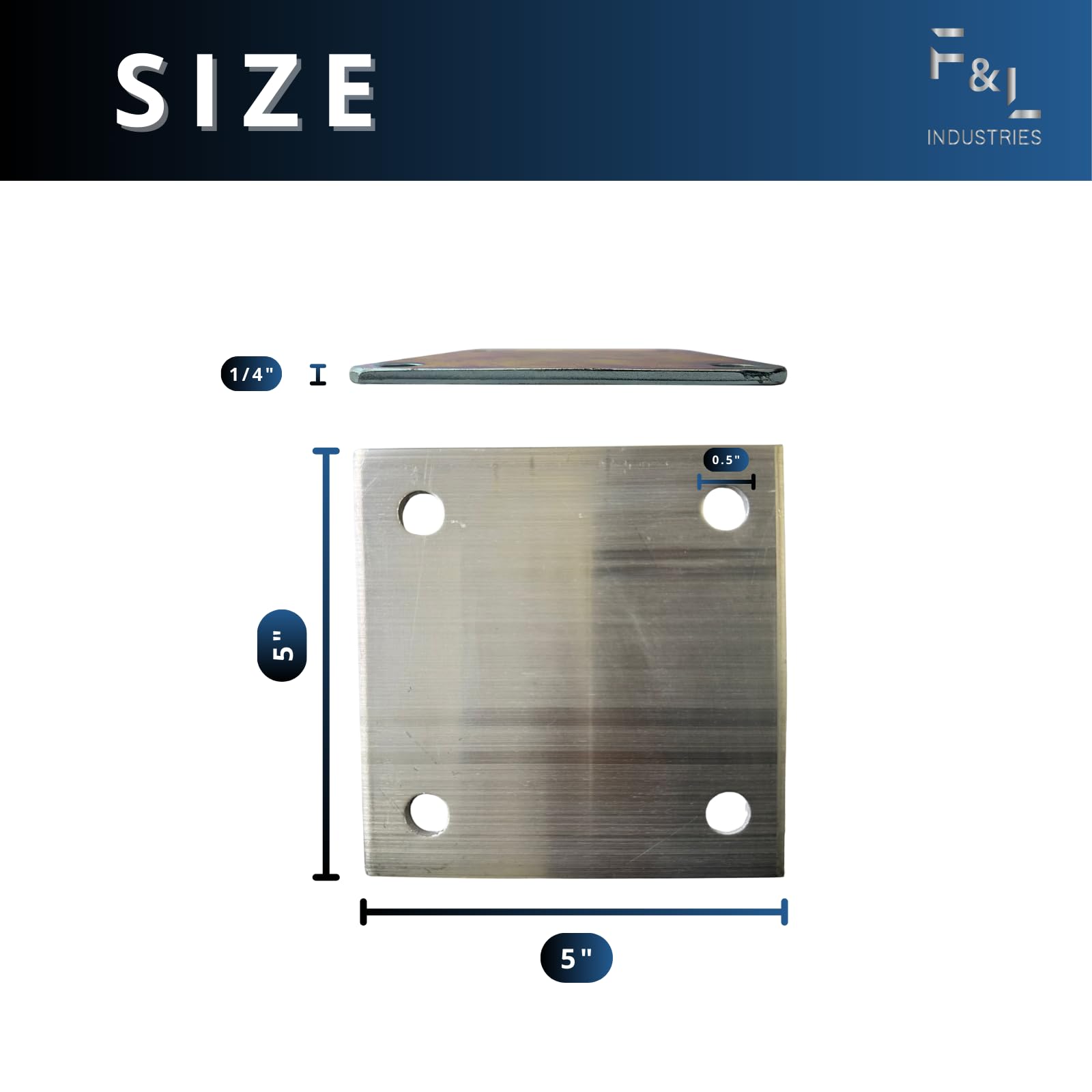 Aluminum Base Plate — 6061-T6