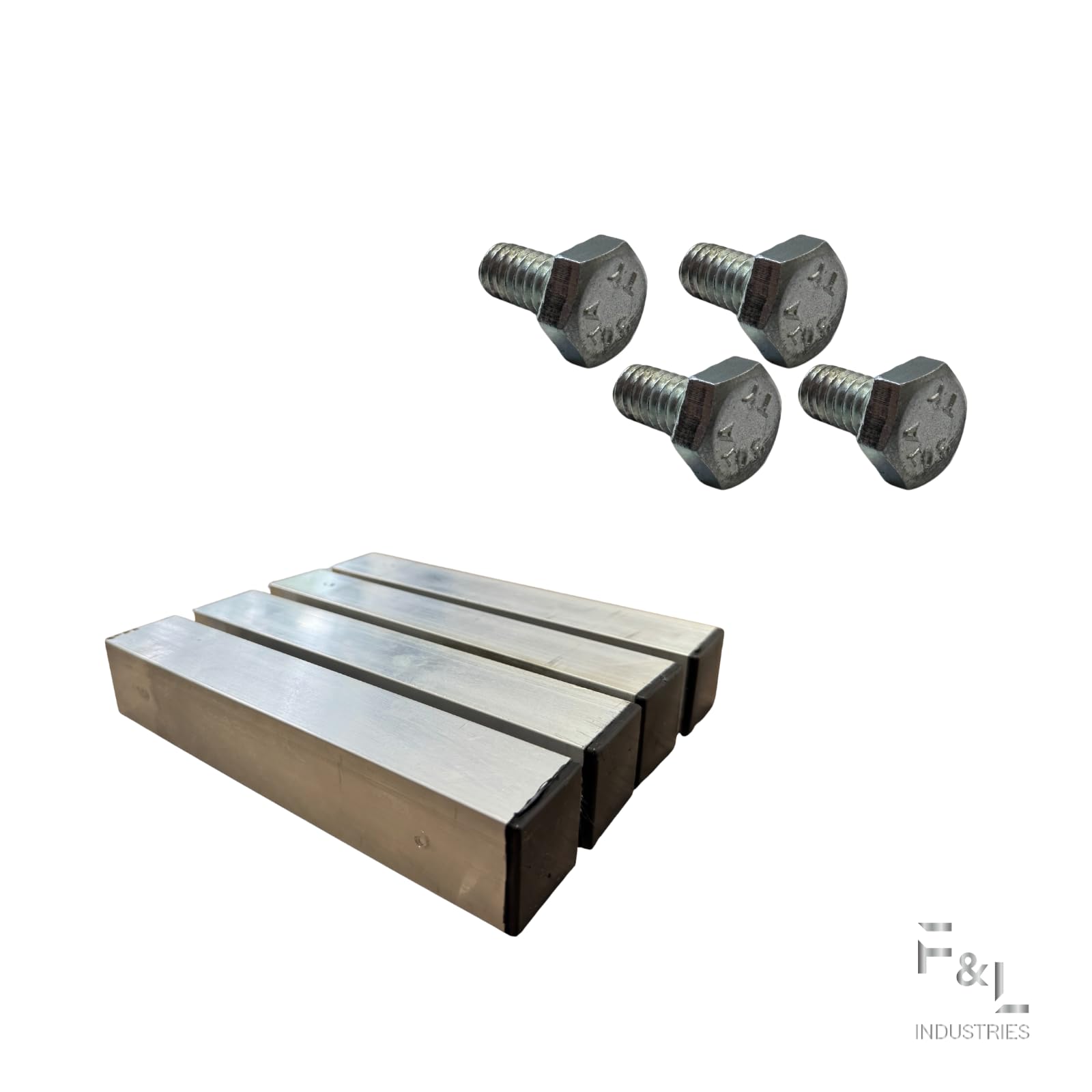 F&L Heavy-Duty Aluminum Dunnage Rack – 1850 lb Capacity, All-Welded Aluminum Storage Platform Designed for Warehouses, Restaurants, Retail Backrooms, and Industrial Use