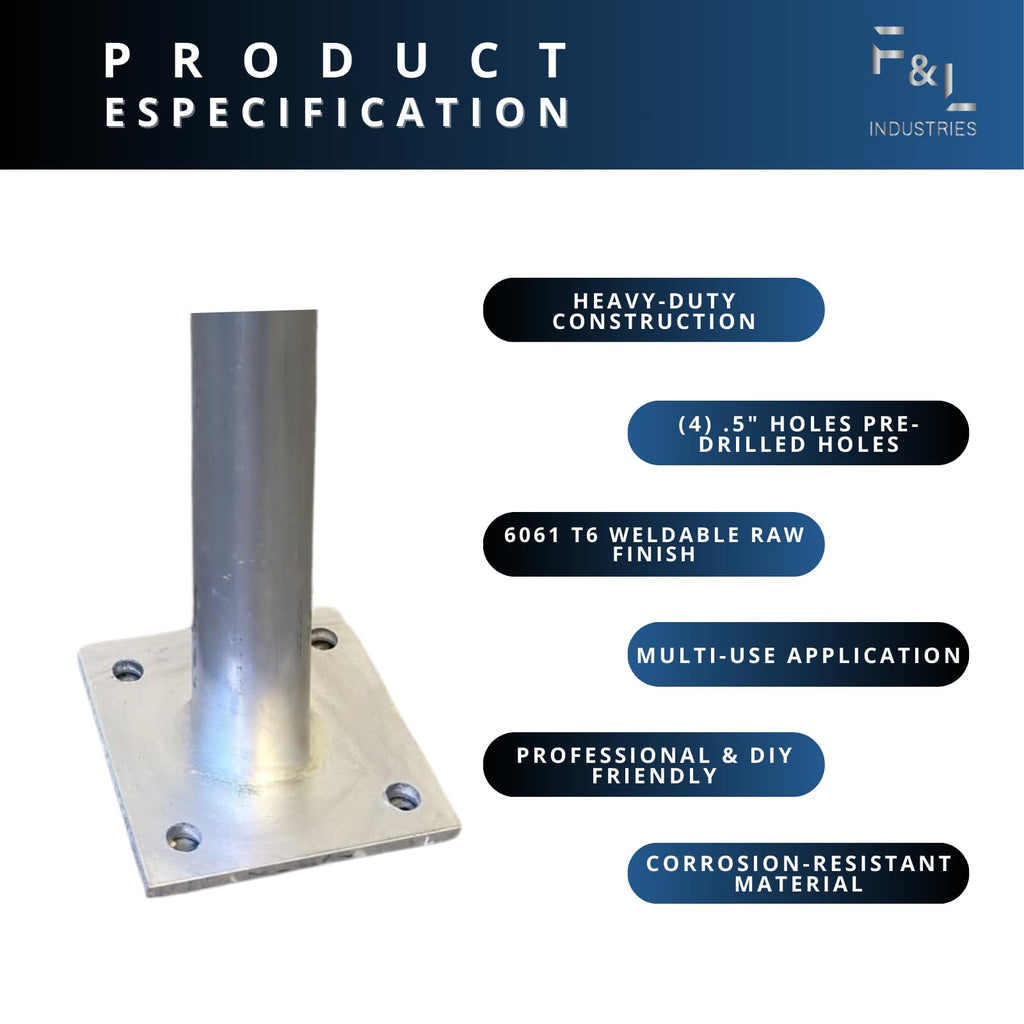 Aluminum Base Plate — 6061-T6