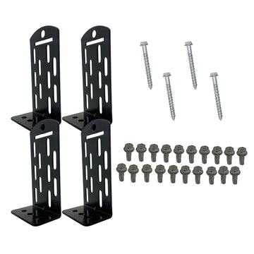 F&L Huricane Rated Aluminum Sub-Rail, Approved for Tie Down Kit and Rooftop Stand, Secures Anchors and Tie-Downs for Rooftop HVAC Units (2