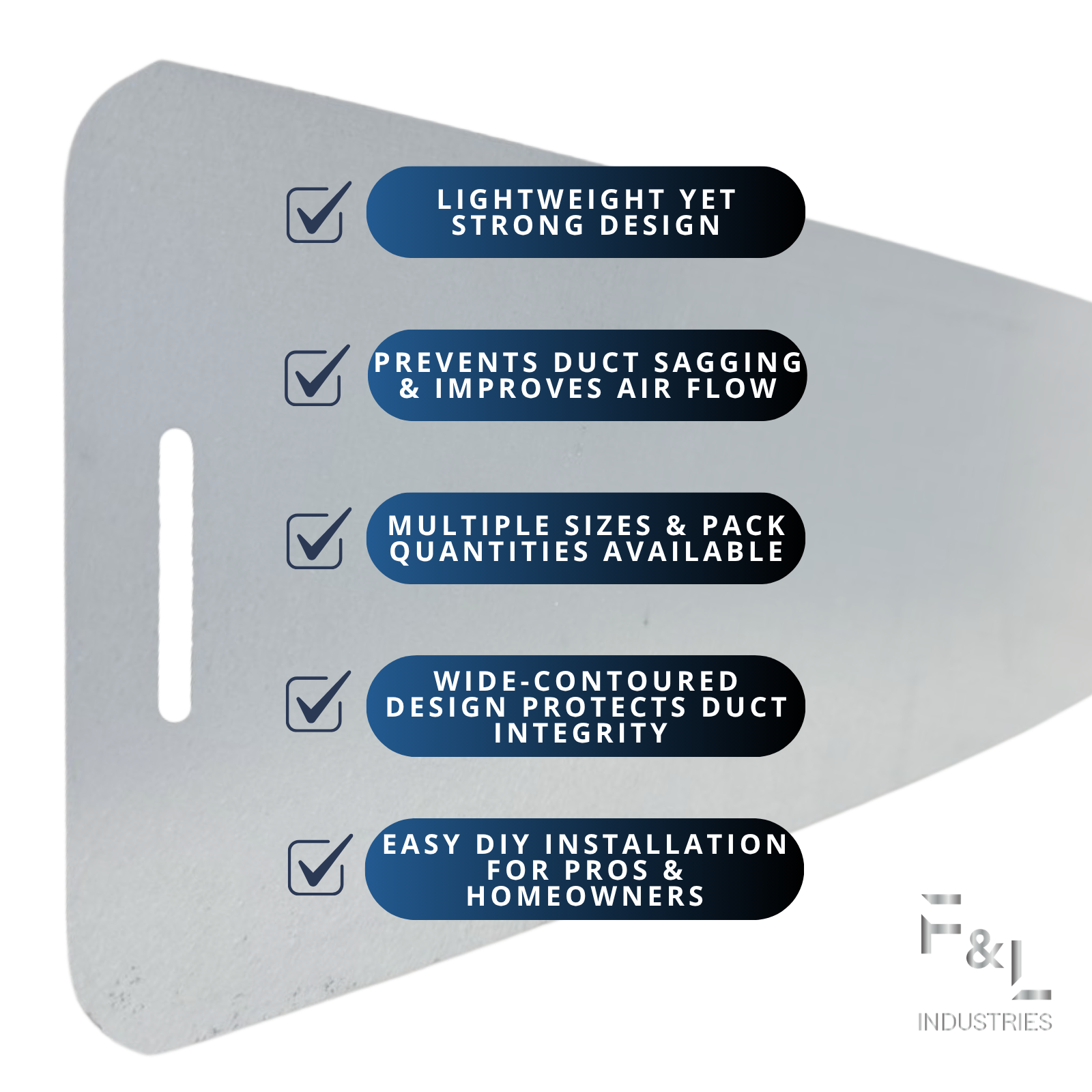Flex Duct Saddle Support