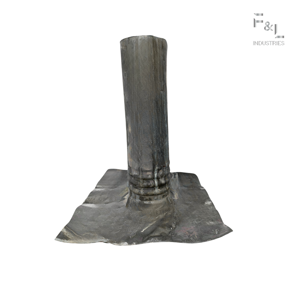 F&L 2.5" Lead Flashing Boot for Roof Pipe Penetrations – Flexible Weatherproof Seal for Pipes – Leak-Proof Lead Roof Flashing for Waterproofing Roof Openings