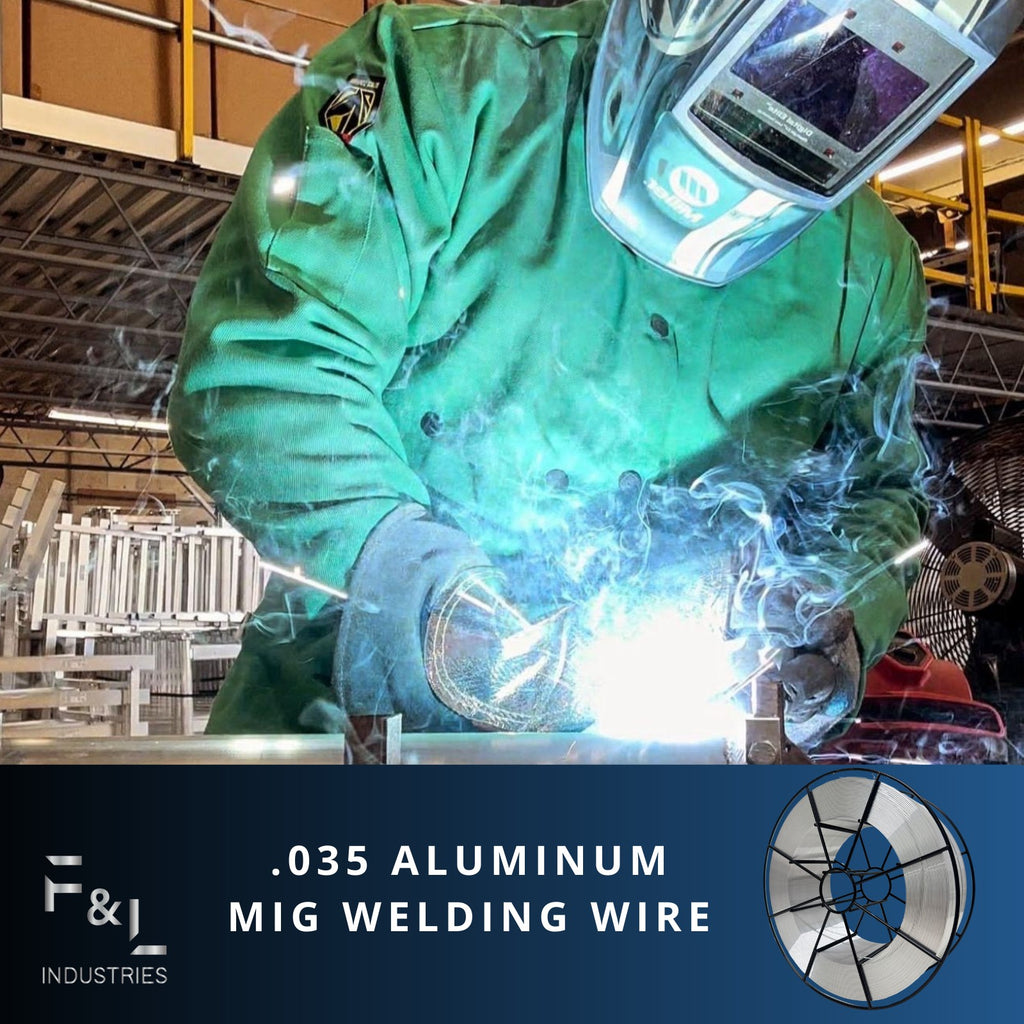 F&L ER4943 .035 Aluminum MIG Welding Wire – 16 lb Aluminum Wire Basket – High-Strength Spool wire, Low-Shrinkage for Automotive and Industrial Alloy Projects