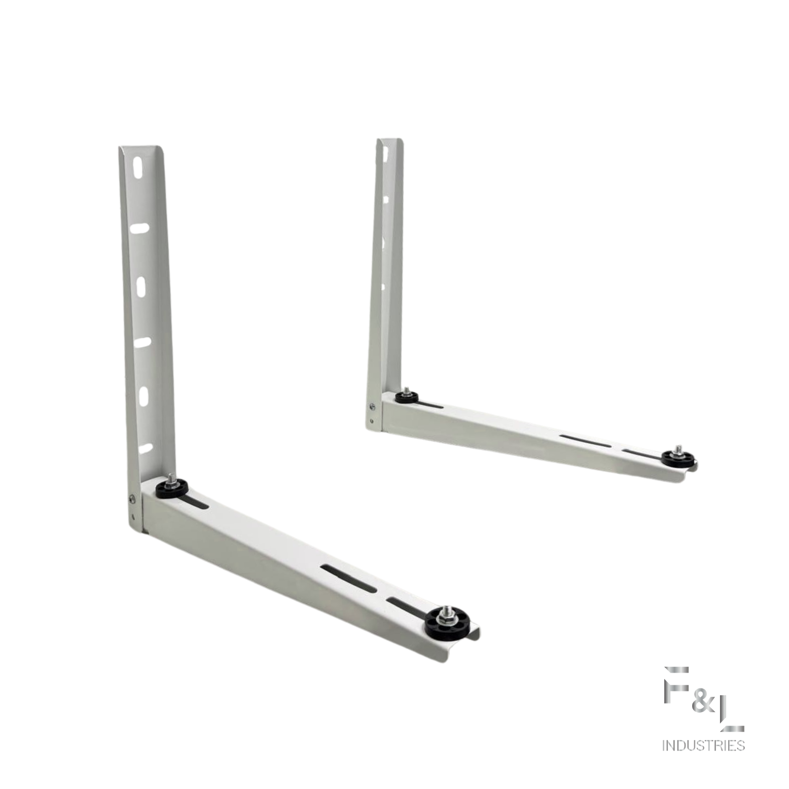 F&L Mini Split Wall Mount Bracket, Heavy Duty Outdoor AC Mount for Ductless Air Conditioner & Heat Pump, Galvanized Steel, Rust Resistant,
