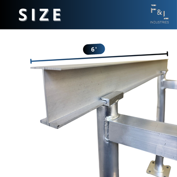 F&L Aluminum AC Stand – Support Leg Frame and I-beam for HVAC Units, Florida Building Code & Miami-Dade Product Approved (FBC & NOA)
