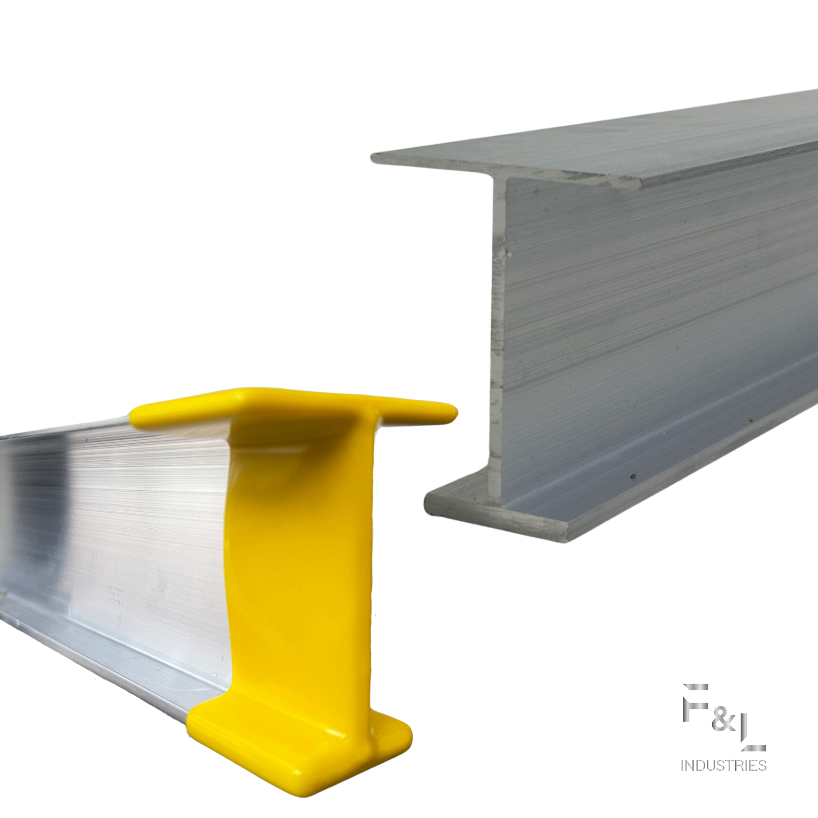 F&L Rubber I-Beam End Cap Set — Industrial Heavy-Duty Beam End Protector Covers — Weatherproof, Shock-Absorbing, Long-Lasting Safety Solution for Construction & Warehouse Use