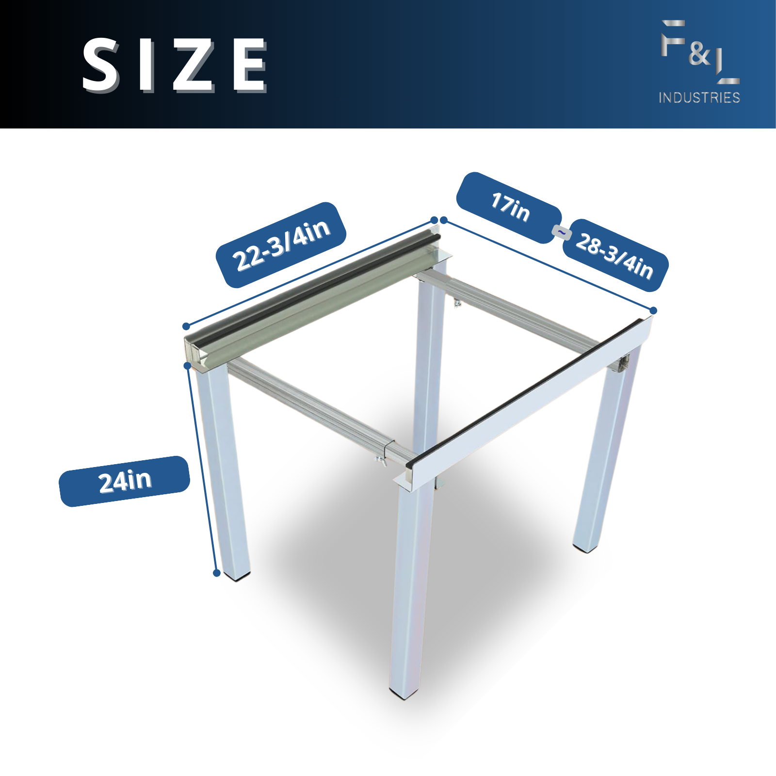 F&L Heavy-Duty Foldable Air Handler Stand – Rust-Resistant Metal Frame for Durable HVAC Support, Compact and Portable Design, Easy to Assemble, Ideal for Stable Equipment Positioning