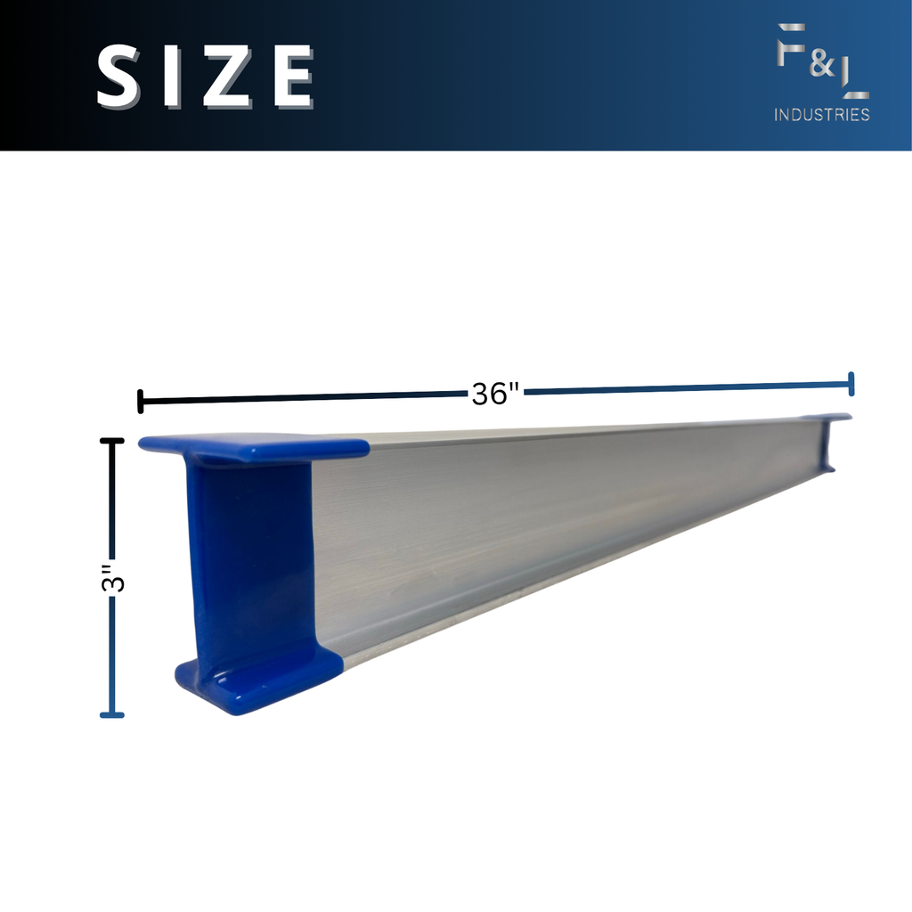 F&L Aluminum I-Beam – 6061 Alloy, Structural Support Rail for A/C Stand Legs