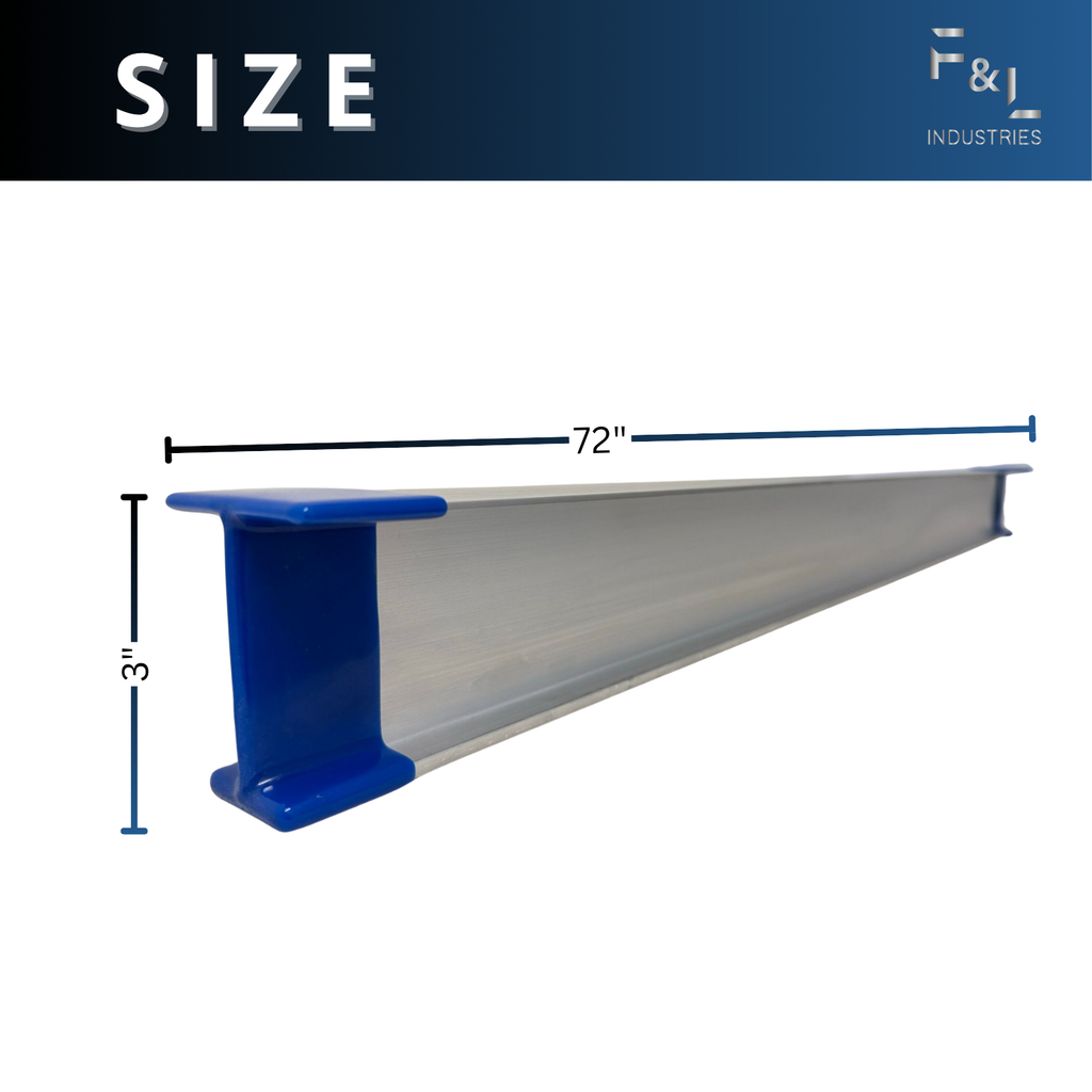 F&L Aluminum I-Beam – 6061 Alloy, Structural Support Rail for A/C Stand Legs