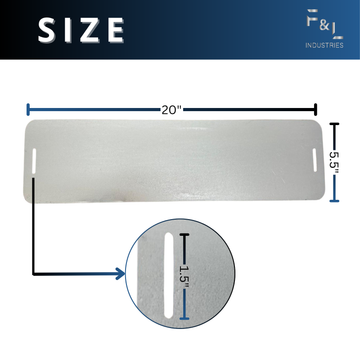 F&L Saddle-Type Support for Flexible Ducts: High-strength zinc metal strap that prevents sagging, improves HVAC airflow, and is compatible with durable air conditioning systems