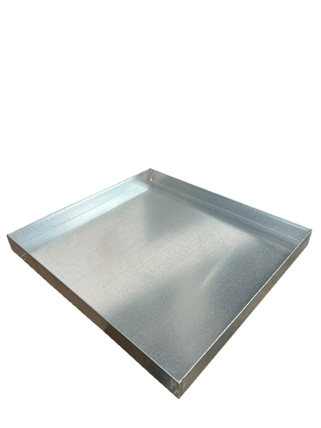 Heavy-Duty Galvanized Steel Drain Pan – Premium, Rust-Resistant HVAC Condensate Pan – Leak-Proof for Maximum Protection – Without Hole Option